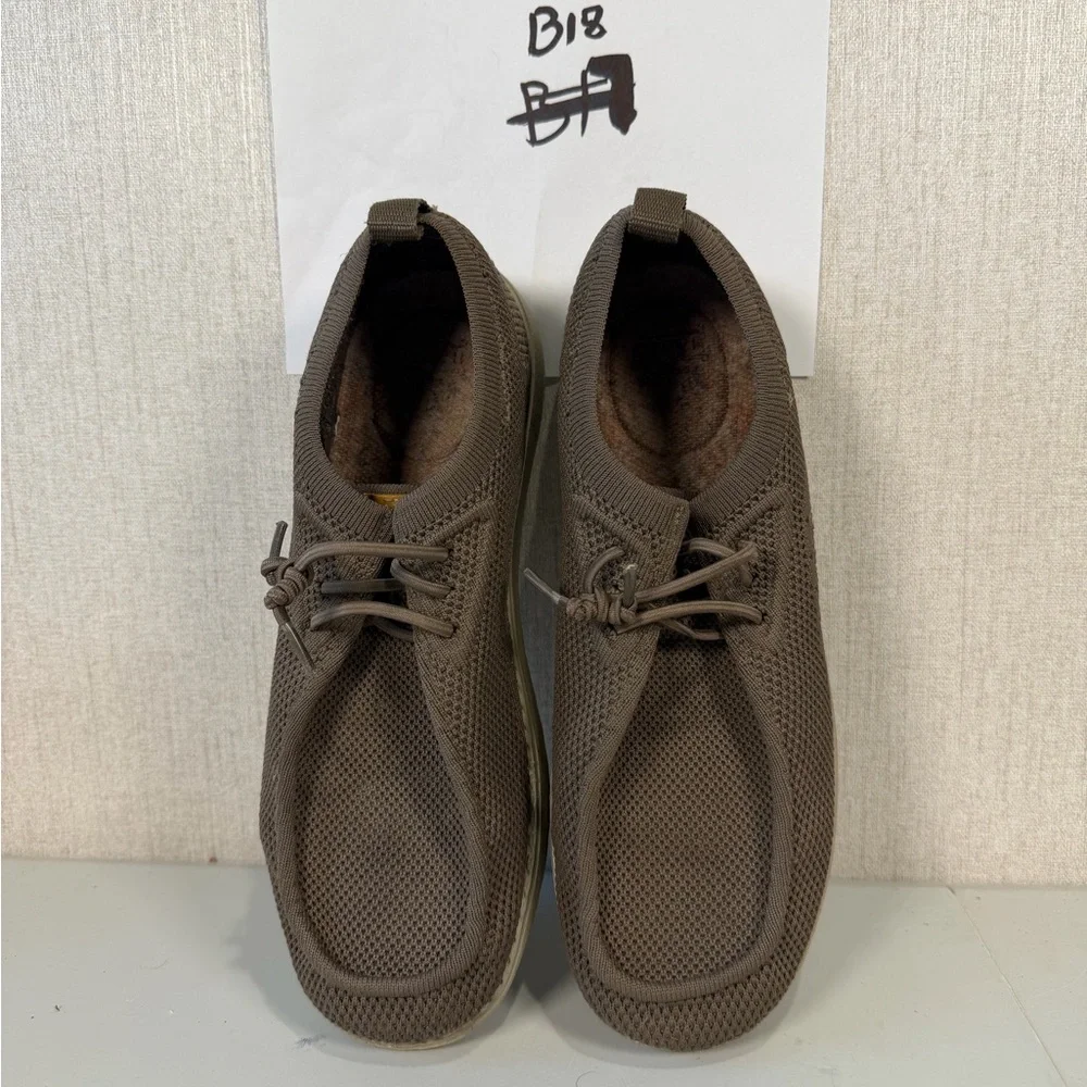 Itazero Distinto Loafer Shoes Mens Size 8.5 A21M102 Khaki‎ Slip On Brown